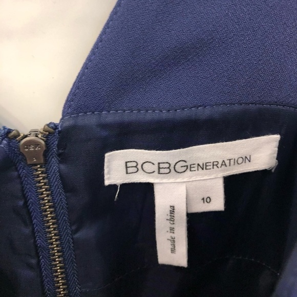 BCBGENERATION Side-Cut Embroidered-Trim Dress - Picture 7 of 10